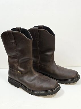 ACE Shoes For Crews Waggoner Men's Waterproof Leather Work Western Boots Sz.12W